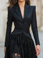Women’s Evening Gown | Structured Bodice, Lace Overlay, Thigh-High Slit 2