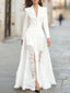 Women’s Evening Gown | Structured Bodice, Lace Overlay, Thigh-High Slit 5