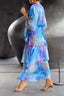 Women’s Floral Layered Dress | V-Neck, Half Sleeves 2