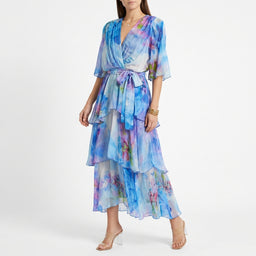 Women’s Floral Layered Maxi Dress