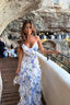Women’s Floral Summer Dress | Deep V-Neck, Sleeveless 0