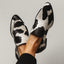 Women's Loafers | Pointed Toe, Cow Print Slip-On 0