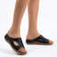 Women’s Open-Toe Slip-On Sandals with Cutout Design