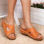 Women’s Open-Toe Slip-On Sandals with Cutout Design