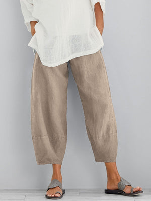Women's Pants | Cotton Fabric, Elastic Waistband 2