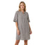 Women’s Relaxed Fit Button-Front Shirt Dress