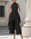 Women's Set | Sleeveless Top, Wide Leg Trousers 8