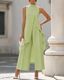 Women's Set | Sleeveless Top, Wide Leg Trousers 9