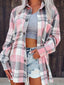 Women's Shirt | Gingham Pattern, Lapel Collar 2