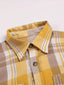 Women's Shirt | Gingham Pattern, Lapel Collar 6