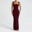 Women’s Square Neck Sleeveless Fitted Maxi Dress