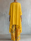 Women's Suit | Asymmetrical Neckline, Floral Print Trousers 5