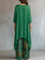 Women's Suit | Asymmetrical Neckline, Floral Print Trousers 6