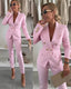 Women's Suit | Double-Breasted Blazer, Slim-Fit Trousers 3