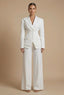 Women's Suit | Tailored Blazer, Wide-Leg Trousers 3