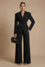 Women's Suit | Tailored Blazer, Wide-Leg Trousers 4