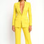 Women's Suit | Tailored Single-Button Blazer, Wide-Leg Pants 4
