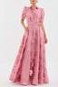 Women’s Summer Dress | Maxi Length, Puff Sleeves, Waist Buckle 1