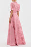 Women’s Summer Dress | Maxi Length, Puff Sleeves, Waist Buckle 2