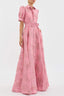 Women’s Summer Dress | Maxi Length, Puff Sleeves, Waist Buckle 3