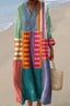 Women’s Summer Dress | Midi Length, V-Neckline, Relaxed Fit 0