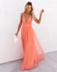 Women’s Summer Dress | Tulle Maxi with V-Neck and Cross-Back Straps 2