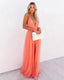 Women’s Summer Dress | Tulle Maxi with V-Neck and Cross-Back Straps 3