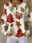 Women's Sweater | Knitted Waffle Texture, Brushed Interior 11