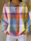 Women's Sweater | Waffle Knit Texture, Brushed Interior 12