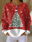 Women's Sweater | Waffle Knit Texture, Brushed Interior 8