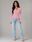 Women's Top | Buttoned Henley Neckline, Ribbed Texture 0