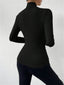 Women's Top | Long Sleeve, Draped Crossover Front 5