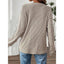 Women's Top | Ribbed Texture, Button Neckline 1