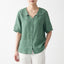 Women’s Vintage Button Front Linen Blouse