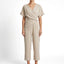 Women’s Wrap V-Neck Top and Cropped Pants Set