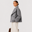 Women’s Cropped Double Breasted High Collar Jacket