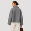Women’s Cropped Double Breasted High Collar Jacket