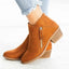 Women’s Side Zip Ankle Boots with Block Heel