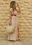 Womens Dress | Airy Boho Style, Gathered Waist 0