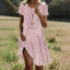 Womens Dress | Floral Print, V-Neck A-Line 4