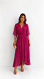 Womens Dress | Folded Chiffon, Adjustable Waistband 4