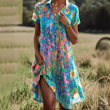 Womens Dress | Knee-Length, Short Sleeves 0