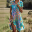 Womens Dress | Knee-Length, Short Sleeves 0