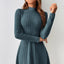 Womens Dress | Mock Neck, A-Line Flared Hemline 2