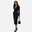 Womens Dress | Tailored Lapel Collar, Bodycon Midi 0