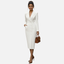 Womens Dress | Tailored Lapel Collar, Bodycon Midi 1