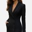 Womens Dress | Tailored Lapel Collar, Bodycon Midi 7