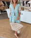 Womens Dress | V-Neckline, Floral Print, Plus Size Available 0