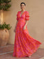 Womens Dress | V-Neckline, Long Voluminous Sleeves 1