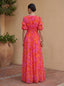 Womens Dress | V-Neckline, Long Voluminous Sleeves 2